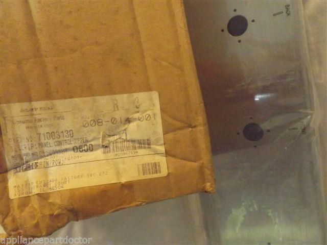 JENN AIR STOVE 71003130 Panel, Control (upper) NEW IN BOX JENN AIR STOVE 71003130 Panel, Control (upper) NEW IN BOX